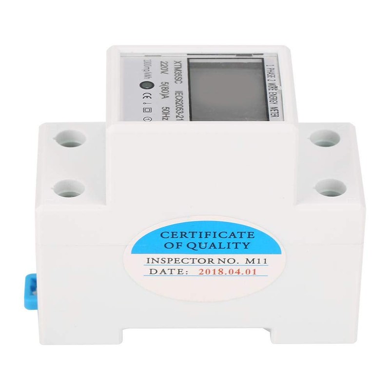 Digital Single-Phase DIN Rail Energy Meter Electronic KWh 5 +