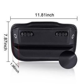 Shunvan life Car gap seat filler car seat Gap Filler for Placing Glasses, Keys, Cards, etc, Suitable for Medium-Sized Vehicles and above (1 Pack, Black1)