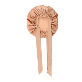 IWOWHERO Hair Care Bonnet in Satin Non-falling Forehead Sleep Hat for Pillowcase