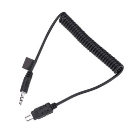 Flash Light Trigger Connection Cord, MC DC2 Remote Shutter Release Spring Cable, for Nikon 7100, D7200, D7000, D5100, D5000, D3200 (3.5mm-N3)