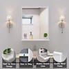 ANYHI 20"x24" Bathroom Wall Mirror with Shelf, White Bathroom Mirror