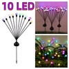 4 Pack 6 LED Solar Firefly Garden Lights with Warm