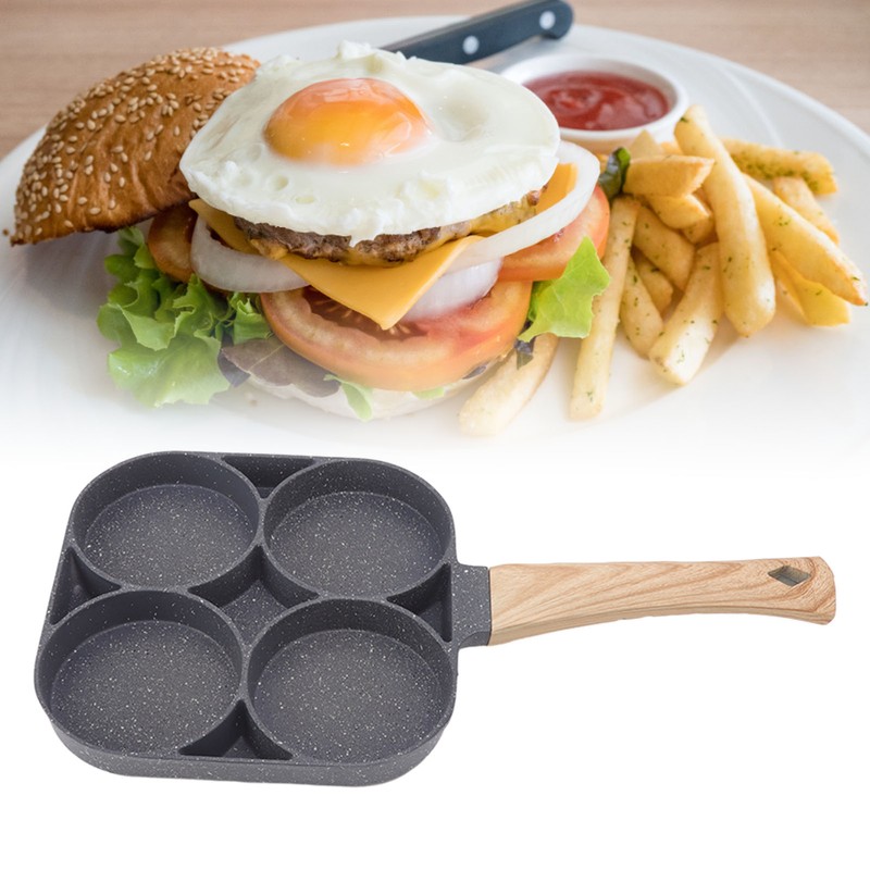 4 Hole Frying Pan Non Stick Heat Resisting Omelet Pan