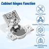 10Pack (5 Pairs) 1/2 inch Overlay Soft Close Door Hinges,TopDirect