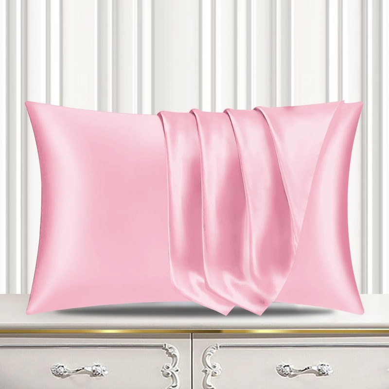 Pamposh Satin Silk Pillowcases For Hair And Skin 2 Pack