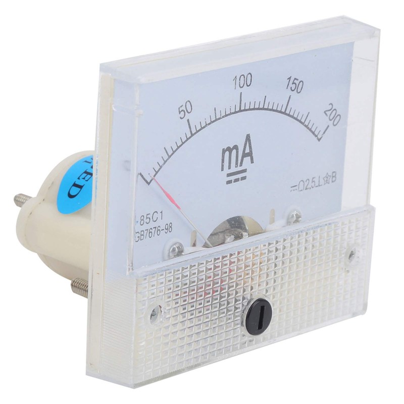 85C1 DC 0-200MA Ammeter Panel Amp Meter Pointer DC Ammeter