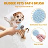 Dog Shower Attachment, Dog Bath Brush Sprayer with Soft Brush