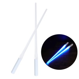 OUNONA 1 Pair of Light Up LED Lightsaber Chopsticks Durable Lightweight Portable BPA and Food Safe (Blue)