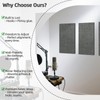 Art3dwallpanels 4 PCS Acoustic Panels, 24''x12'' Fabric Soundproof Wall Panels,