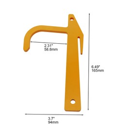 Bueyfolt 10 Packs Chain Link Fence Banana Clips, Hook Loop Mesh Tools, Metal Fence Stretcher Tensioning, Top Rail Clamp Hanging for Fixed Chain Link