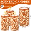 Lounsweer 4-Pack Mexican Talavera Candle Set - Scented Tequila Shot
