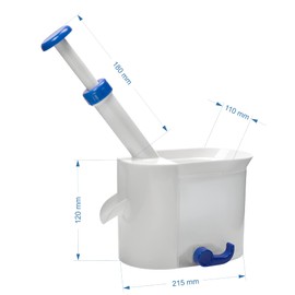 Browin 802001 Cherry Pitter, Cherry Stoner Remover with 2 Boxes - for Fruit and for Stoner, with Replacment Bands, Fixing to The Table, Quick and Convenient Removal of Stones, Plastic