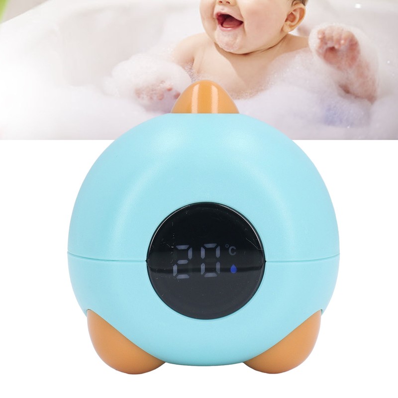 Baby Bath Thermometer Dinosaur Shaped Cute Cartoon Safety LED Display