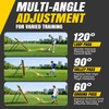 JIRTEMOT 5×4FT 3-in-1 Soccer Rebounder & Goal Net Set