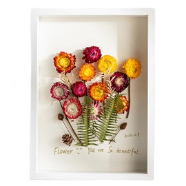 marysgift Deep Photo Frame Box Shadow Boxes 3D Memory Frame White - 7" x 5" (17.9 x12.8cm)