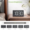 KeeKit Wooden Digital Alarm Clock, Large Display LED Clock with