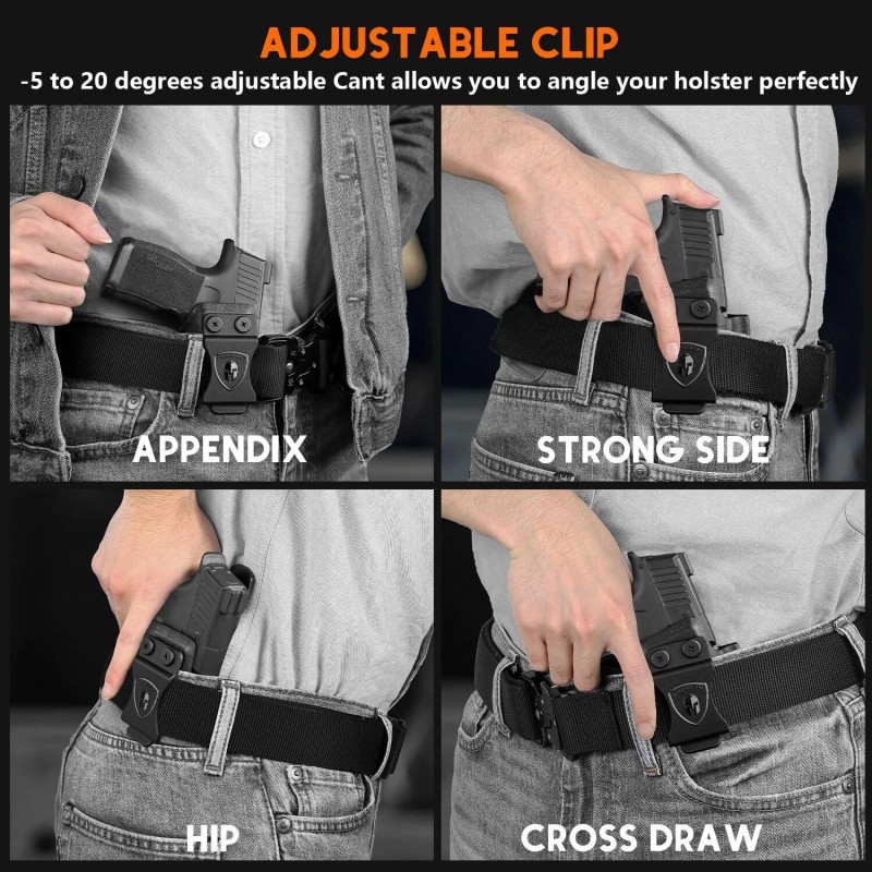 WARRIORLAND IWB Kydex Holster Compatible with Sig P365-XMACRO,wi