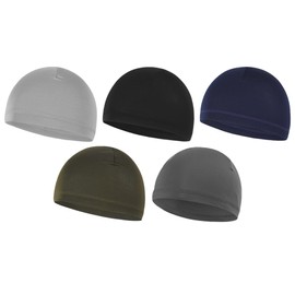 Abiyou 5 Pezzi Sottocasco Bici Estivo, Cappelli da Ciclismo Estivo, Skull cap, Adatto per Corsa, Ciclismo, All'Aperto (5 Colori)