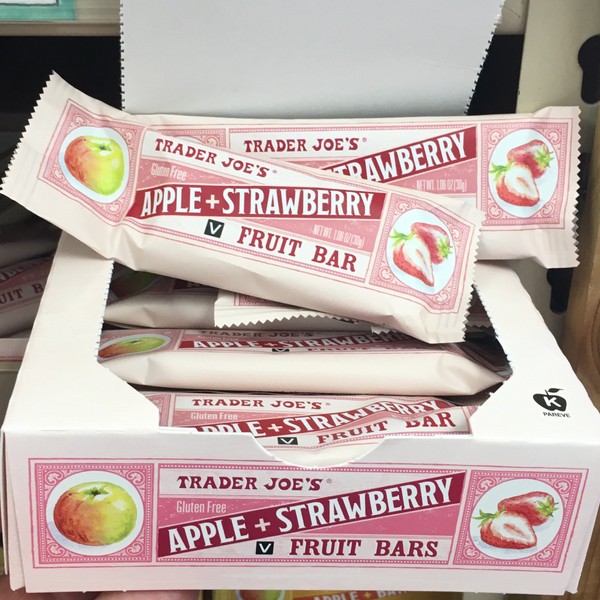 Trader Joe's Apple + Strawberry Fruit Bar, 12 Pack