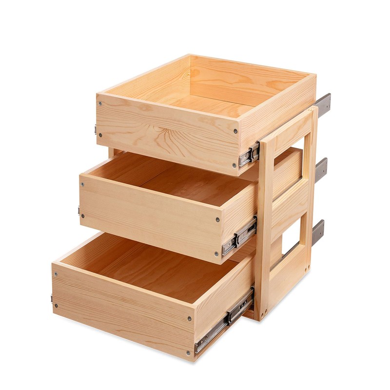 Pull Out Drawers For Cabinets, 14''W×21''D×19''H Soft Close Slide Out