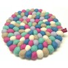 Happy As Larry Round Felt Ball Trivet (Trivet Only, Soft