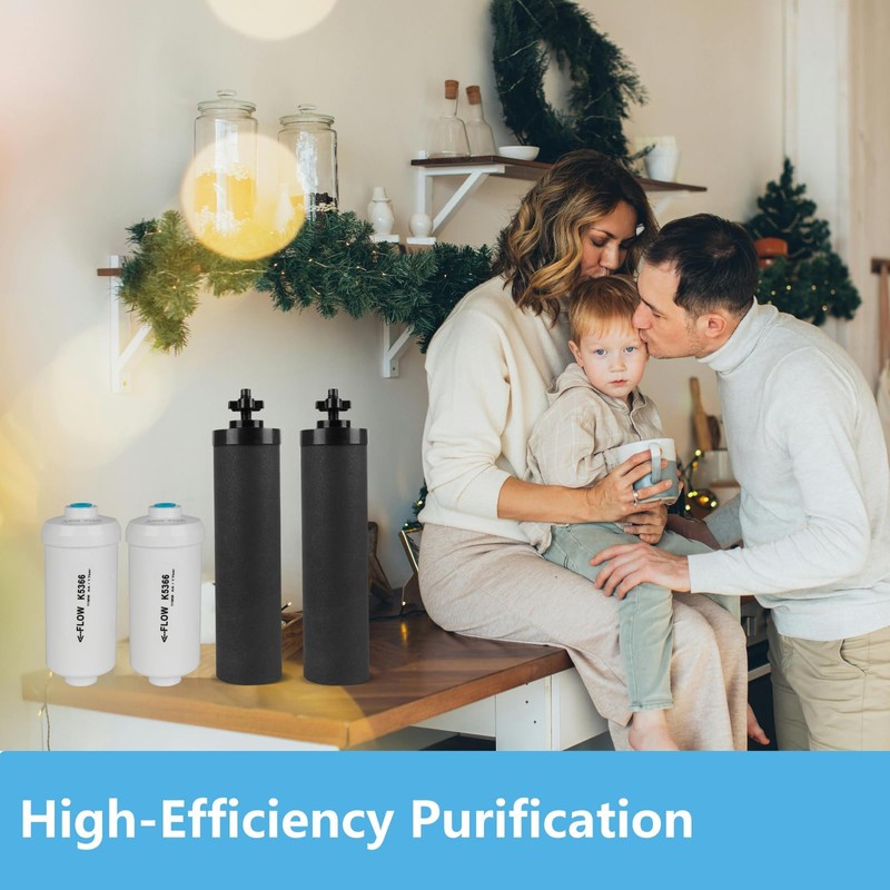 SUPER.BDACC Gravity Water Filter Replacement,for Berkey® Black Carbon (BB9-2®) Purification