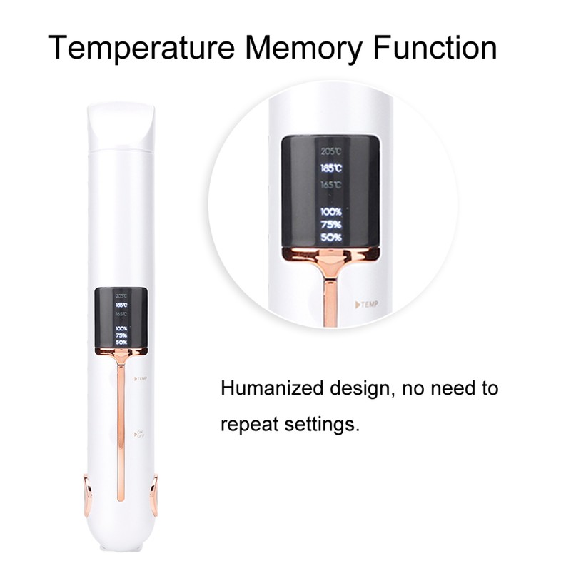 Professional USB Charging Mini Electric Hair Straightener Curler Cordless Hair
