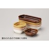 Sanpoto Banko Ware 14069 Long Angle Gratin Plate, Brown, Mocha