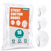 MAISEEN Adhesive Suction Cup Hooks, Heavy Duty Clear Suction Cups