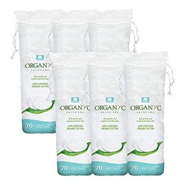 Organyc - Rondas de Algodón 100% Orgánico Certificado - Algodón Biodegradable, Libre de Químicos, para Piel Sensible (420 Recuentos) - Cosmética Diari