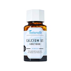 naturafit Calcium D3 500/1000 Capsules, Pack of 60 Capsules