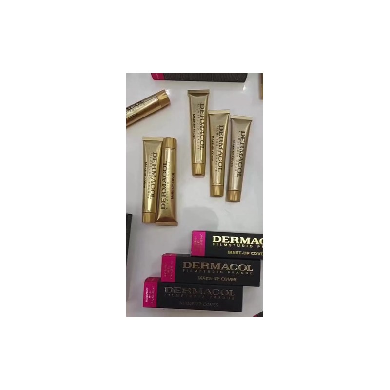 Kit Prebase Satin, Maquillaje Make-up Cover Y Polvo Dermacol