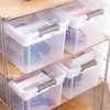 Citylife 17 QT Storage Box with Removable Tray Closet Organizers