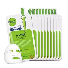 MEDIHEAL  Tea Tree Essential Mask 10-PACK (WITH or WITHOUT Box) - WITHOUT Box (10 Sheets Mask)