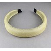 Gold padded headband sparkly fabric foam sponge hair band crown