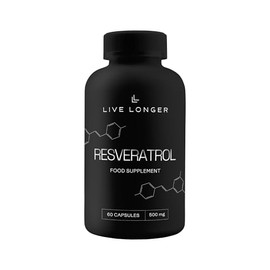 Resveratrol 500mg – 60 Vegan Capsules – 1 Month Supply – High Strength Antioxidant Support Supplement – Wellness & Vitality Formula