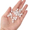 50PCS 10mm Pearl Buttons with Shank Round Pearl Buttons Decorative