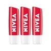 Nibea Lip Care Strawberry Shine 4.8g x3 Lip Balm /