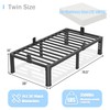 Yitong Angel 14 inch Twin Bed Frame with Rounded Corner
