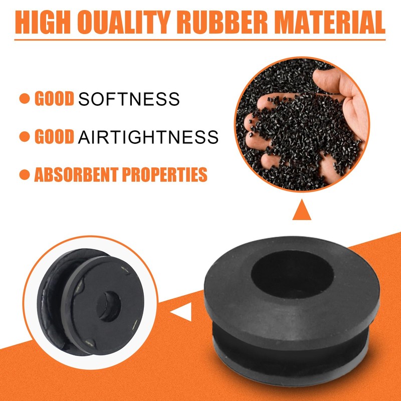 VPZMT Rubber Windshield Grommet for Harley Softail FXLRST 117 Low