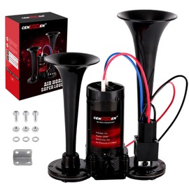 Air Horn for Trucks, 150dB Super Loud Train Horn,with All-in-One 12V Air Compressor,Car Horn-Universal Fit for Any 12V SUV Motorcycle Trucks Pickup Lorries Trains Cars Boats (Universal)