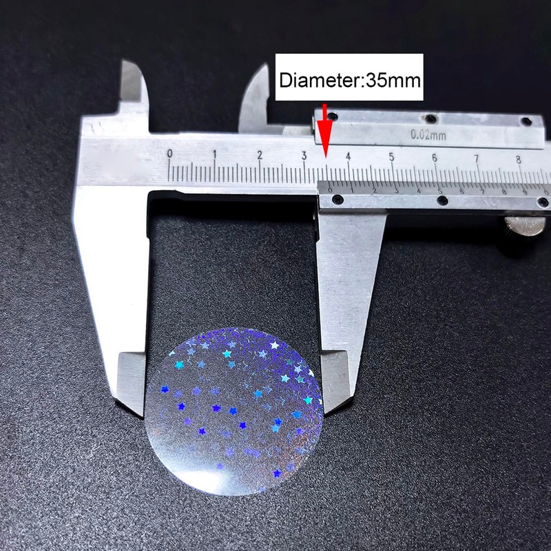 KJArrow Button Maker Supplies 300Pcs Glitter Plastic Film for 25mm