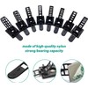 100PCS Adhesive Cable Ties Cable Clips, Self-adhesive Nylon Cable Straps,