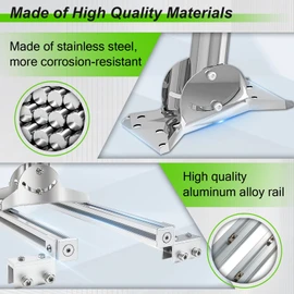 Adjustable Starlink Gen 3 Roof Mount, Ybervont Stainless Steel Starlink Mounting Kit Gen 3 for Standing Seam Metal Roof with 0-30° Adjustable Starlink Gen 3 Adapter