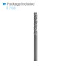 CoCud Tungsten Carbide Rotary Burrs File, 1/8" Shank 3mm Dia,