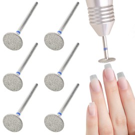 6PCS Sanding Disc Nail Drill Bits Replacement, Manicure Tools Removal and Clip Nails, Electric Foot File Replacement Head, Cracked Skin Callus Removal for Home Salon DIY