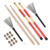 Drumstick Kit Rute Brush Damper Drum Set Musical Instrument Playing