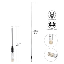 UAYESOK Telescopic TNC CB Antenna Upgrade for President Randy, Randy II FCC Handheld Cb Radio