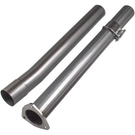 Unbranded For Dodge Ram 2500/ 3500 6.7L Cummins 2013-2017 4" Muffler Pipe Exhaust Tube