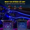Jushope Interior Car LED Strip Lights, RGB USB Car Ambient